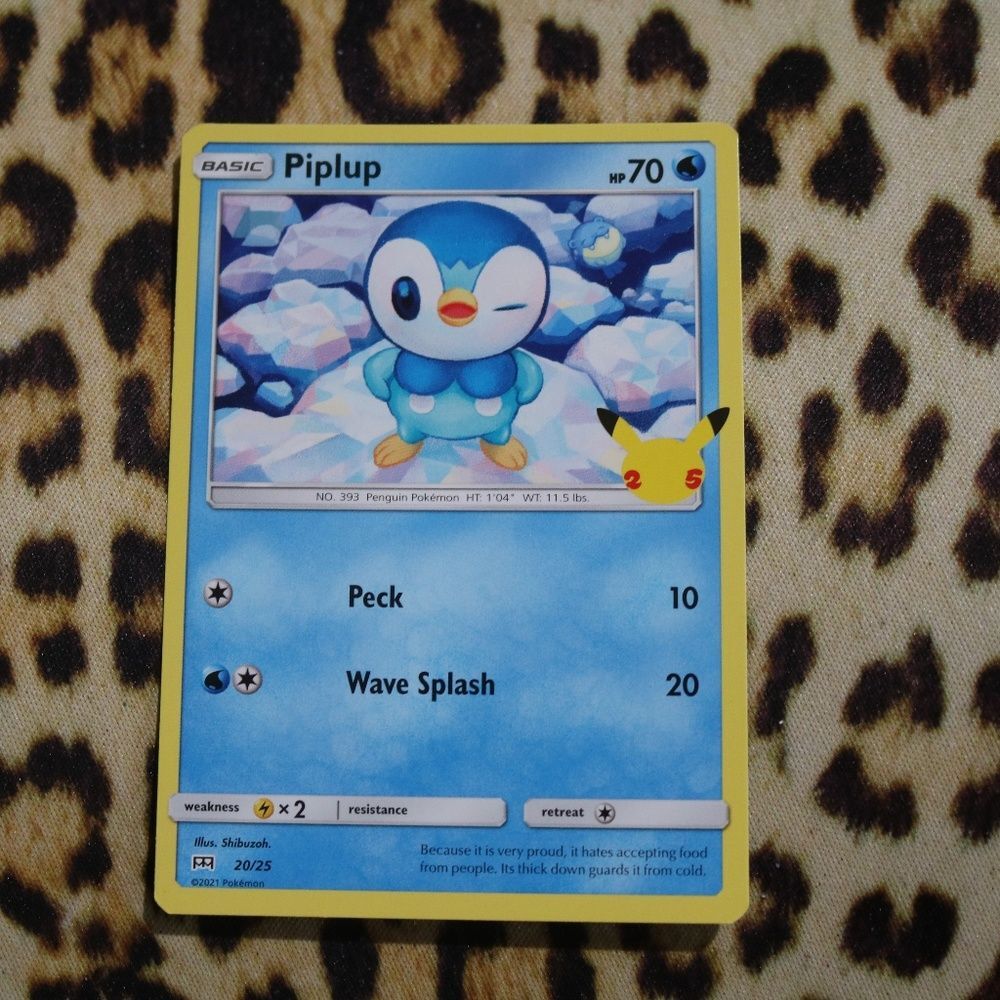 Piplup 20/25 Pokemon Card